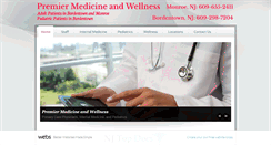 Desktop Screenshot of premier-medicine.com